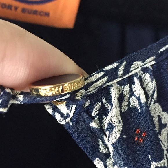 Tory Burch Lisa Silk Floral Keyhole Dress Size 6 - Picture 8 of 14
